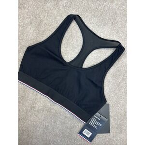 Fourlaps Circuit Sports Bra Small Black Crossback Racerback NWT